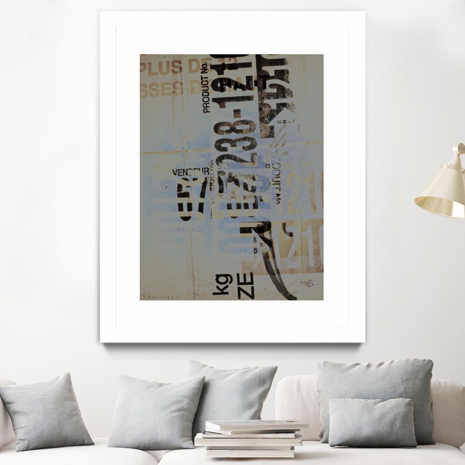 Greek to Me VIII by Enrico Varrasso on GIANT ART - black abstract