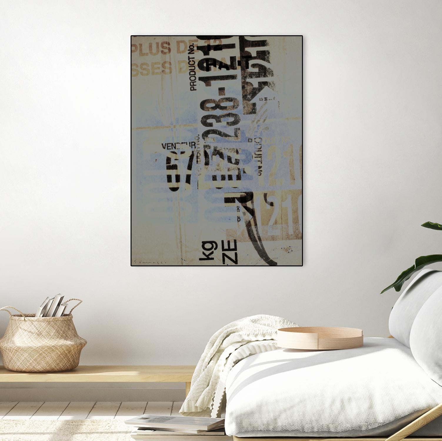 Greek to Me VIII by Enrico Varrasso on GIANT ART - black abstract