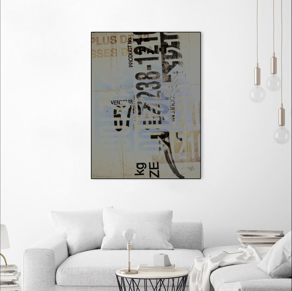 Greek to Me VIII by Enrico Varrasso on GIANT ART - black abstract