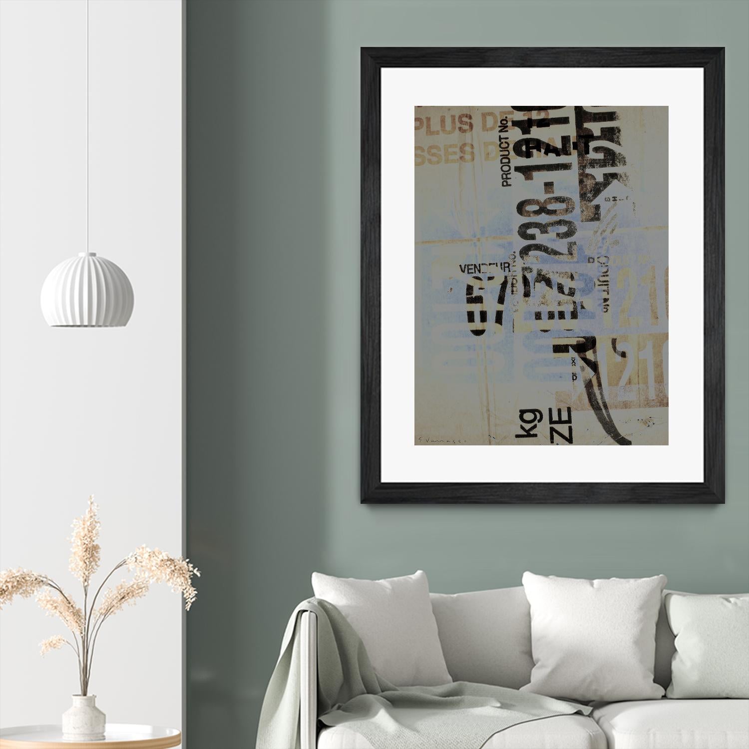 Greek to Me VIII by Enrico Varrasso on GIANT ART - black abstract