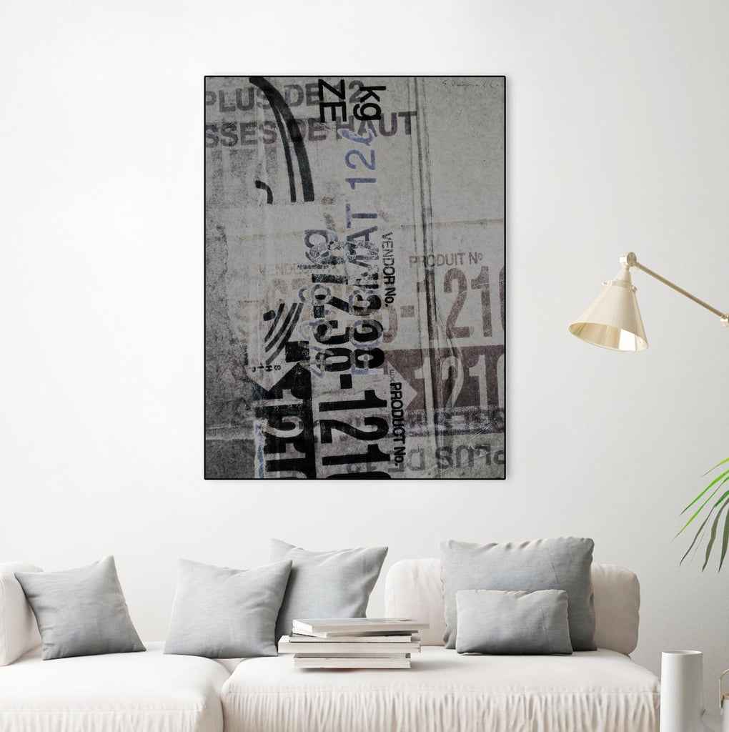 Greek to Me XX by Enrico Varrasso on GIANT ART - black abstract
