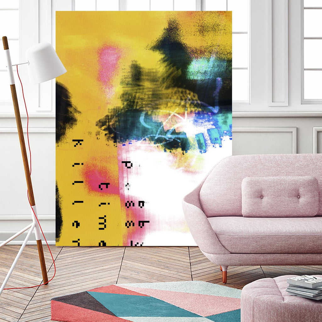 Pass Time II by Enrico Varrasso on GIANT ART - pink abstract