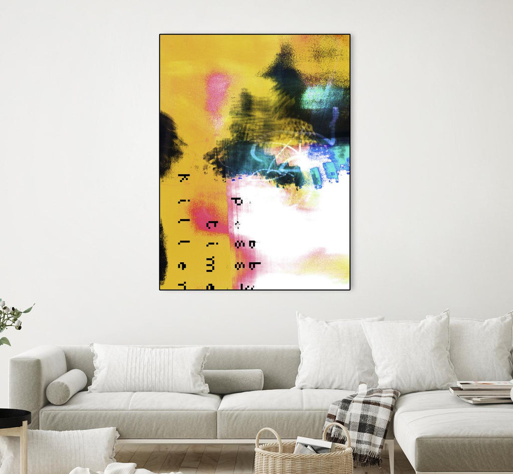 Pass Time II by Enrico Varrasso on GIANT ART - pink abstract