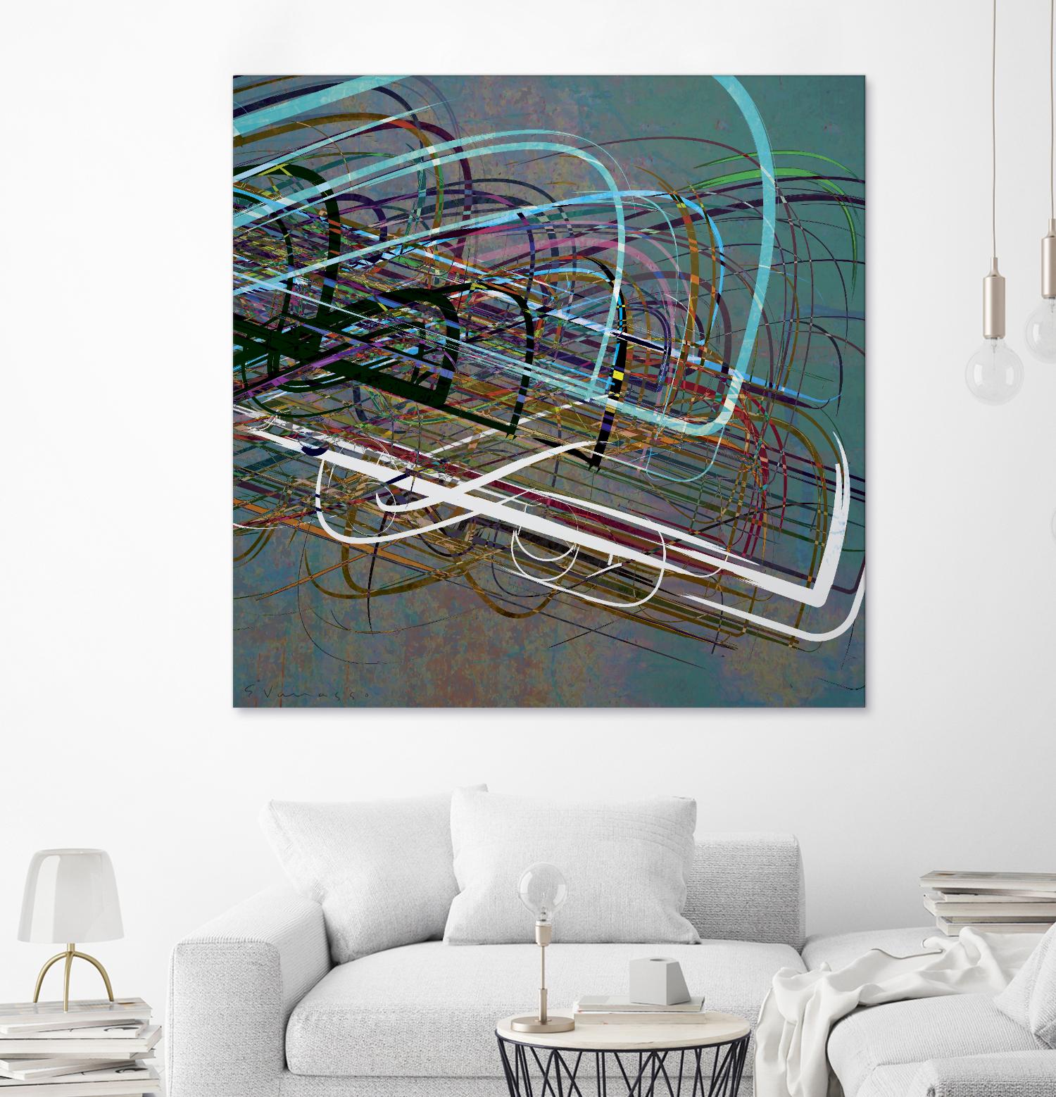 Electrical Currents III by Enrico Varrasso on GIANT ART - black abstract