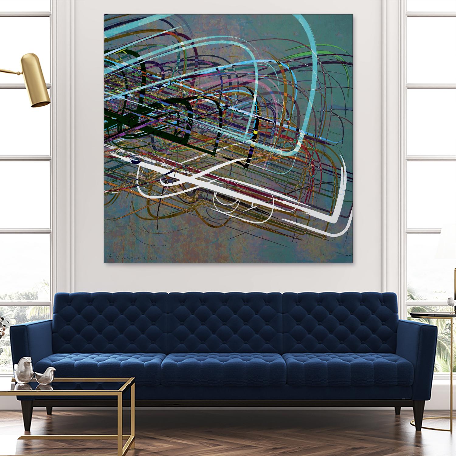 Electrical Currents III by Enrico Varrasso on GIANT ART - black abstract