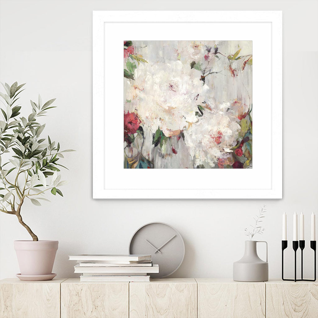 Big Bouquette III by Ella K on GIANT ART - red floral