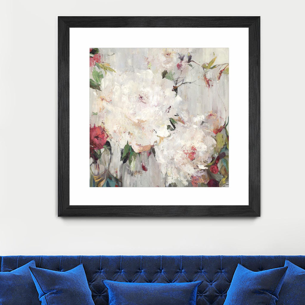Big Bouquette III by Ella K on GIANT ART - red floral