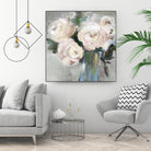 Pale Pink Bouquet II by Valeria Mravyan on GIANT ART - green floral