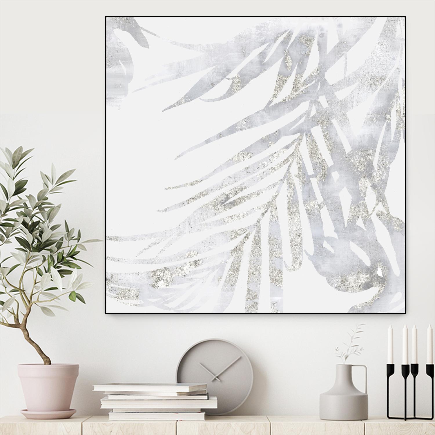 Faded Leaves II by Eva Watts on GIANT ART - grey botany