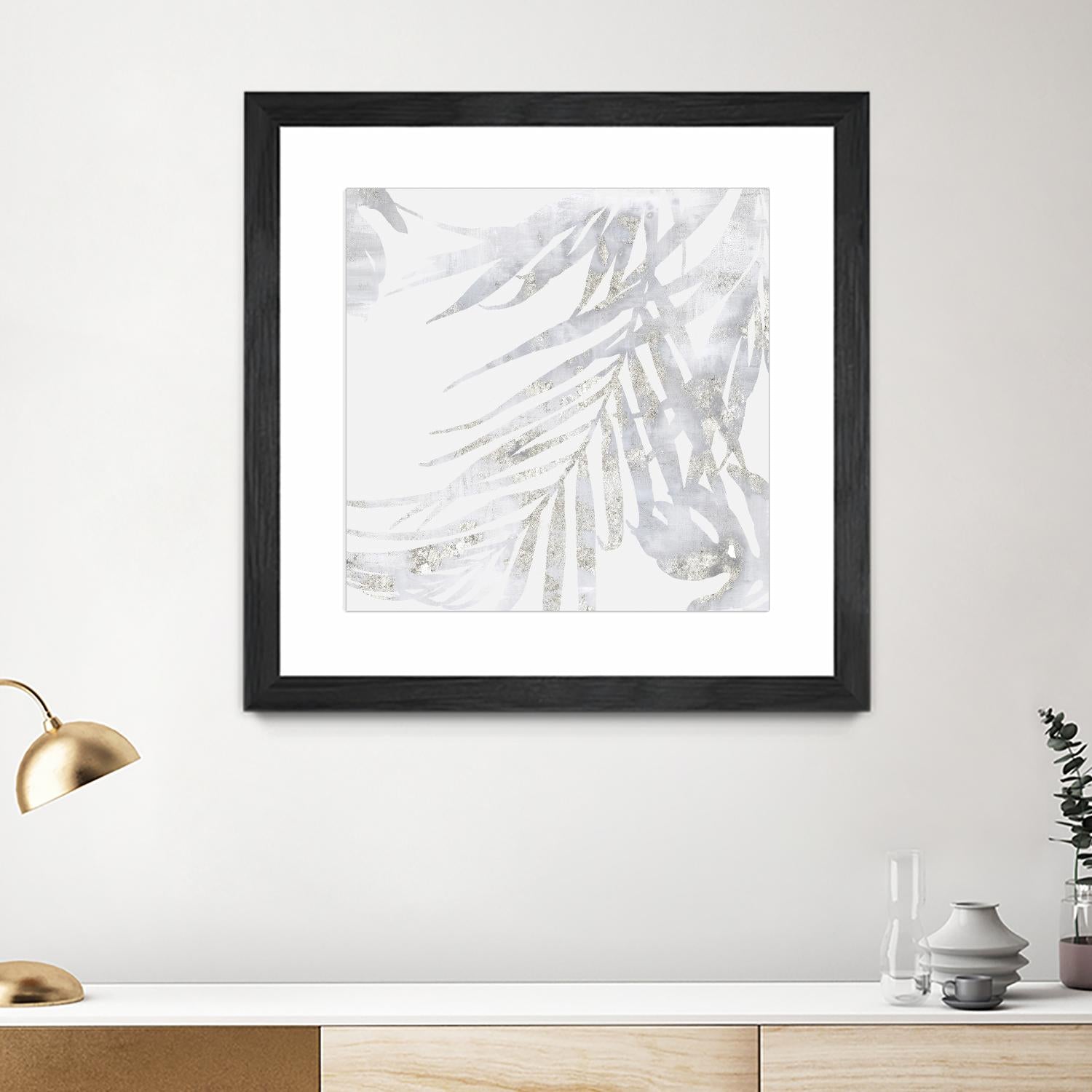 Faded Leaves II by Eva Watts on GIANT ART - grey botany