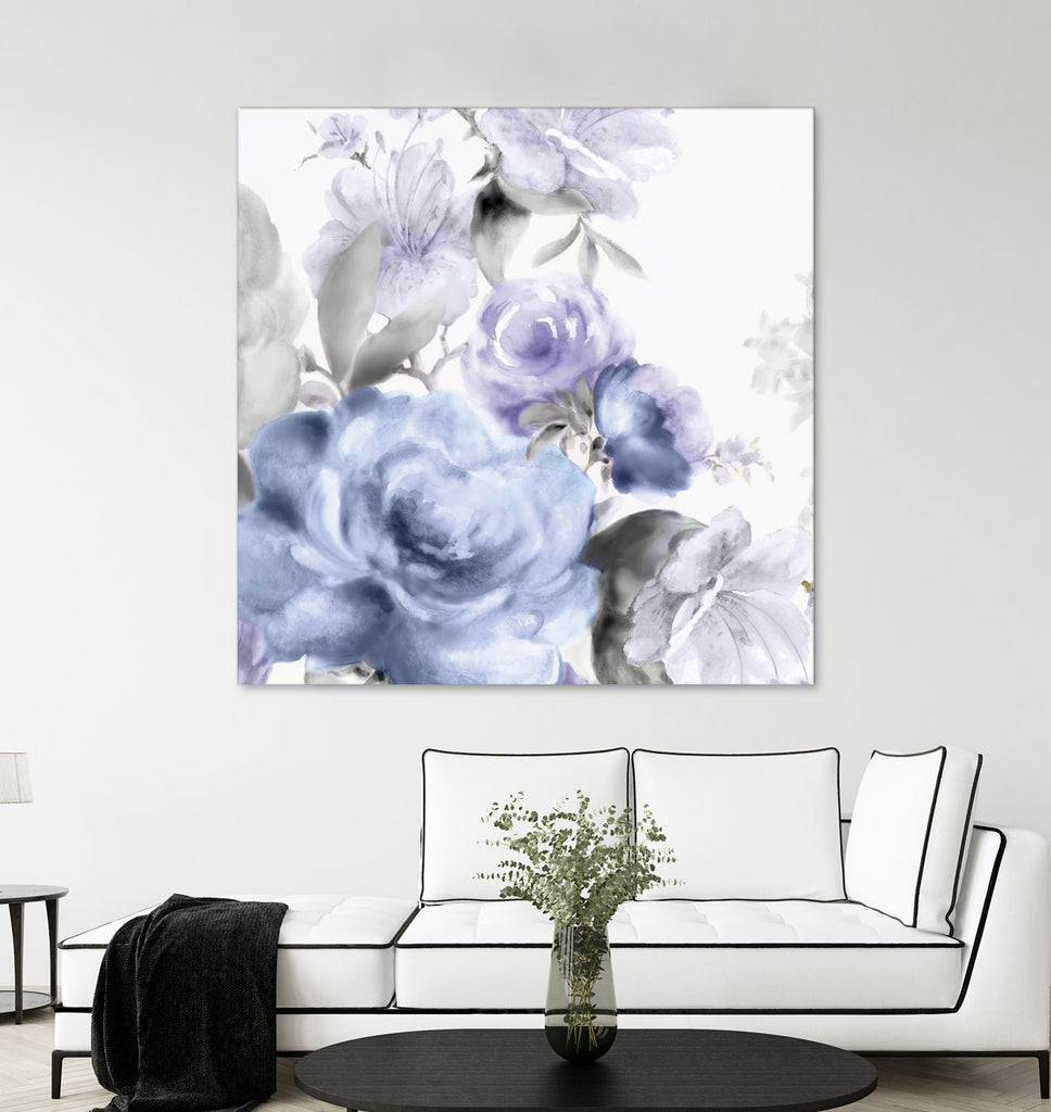 Light Floral I by Eva Watts on GIANT ART - purple floral
