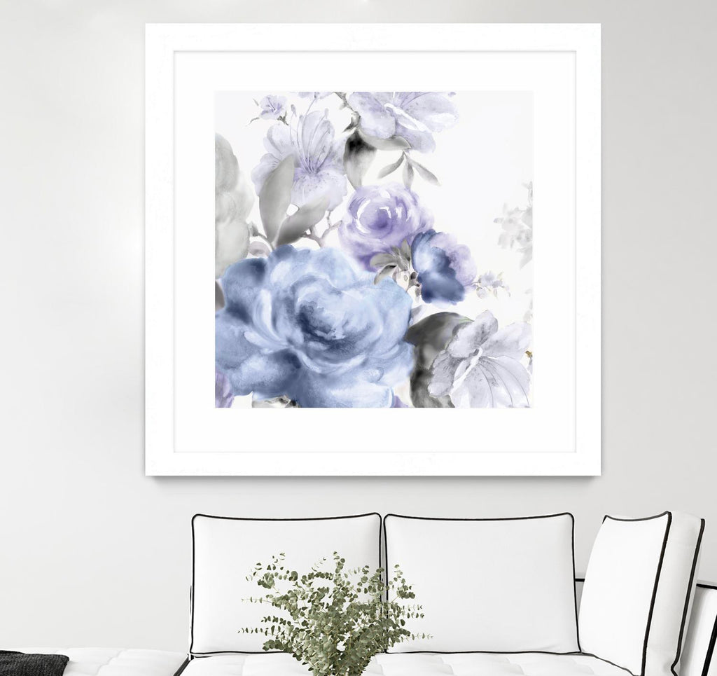 Light Floral I by Eva Watts on GIANT ART - purple floral