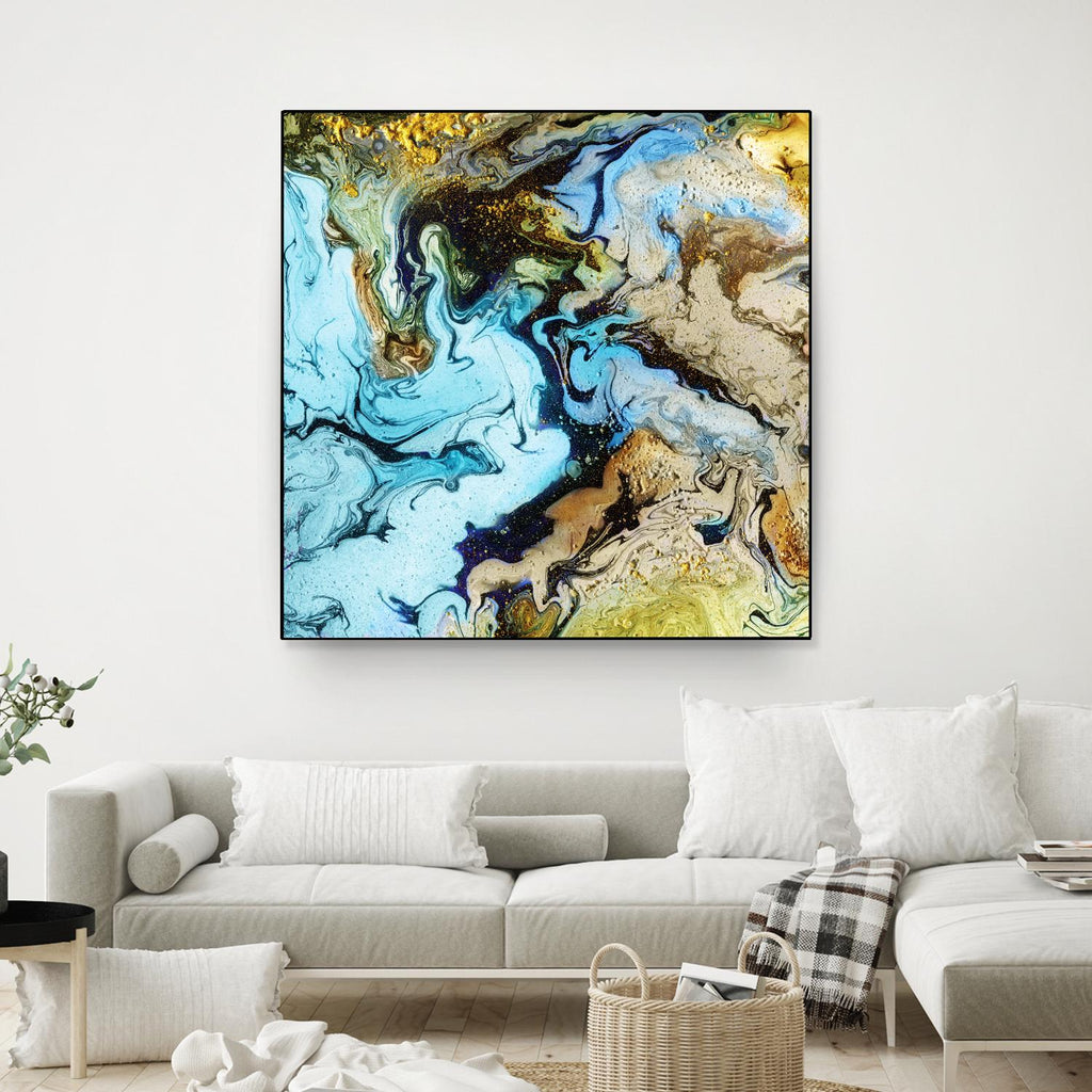 Marble I by Eva Watts on GIANT ART - yellow abstract