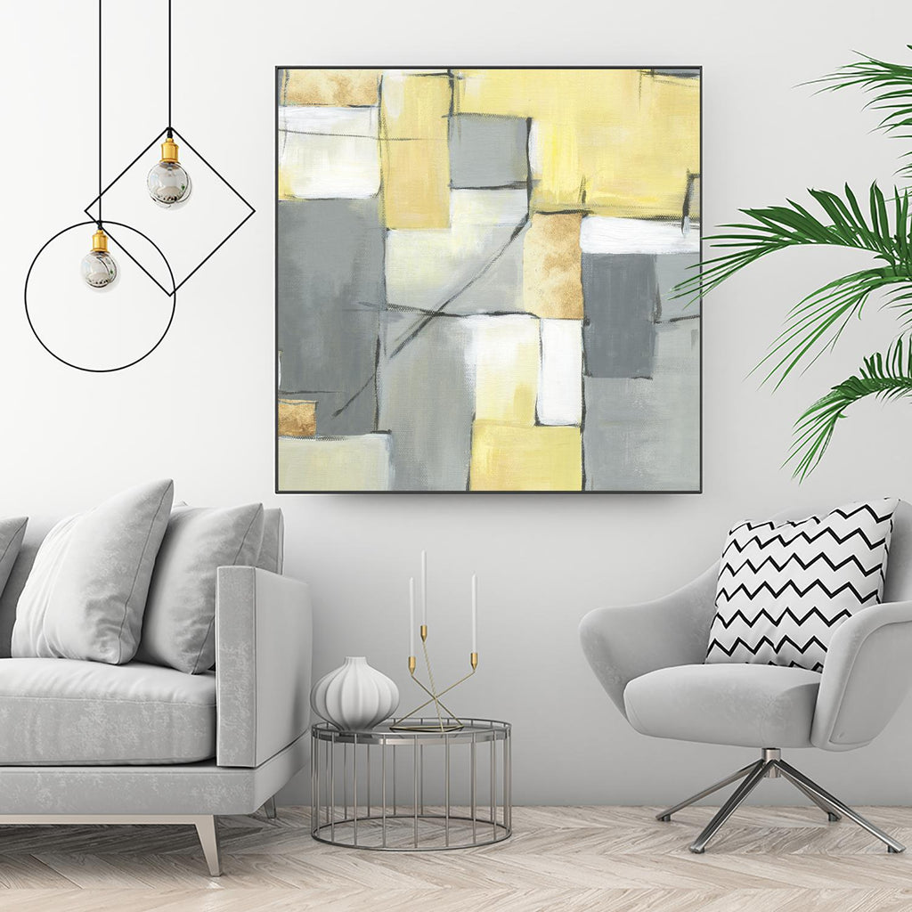 Golden Abstract by Eva Watts on GIANT ART - yellow abstract