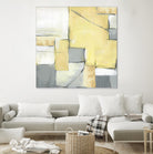Golden Abstract II by Eva Watts on GIANT ART - white abstract