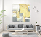 Golden Abstract II by Eva Watts on GIANT ART - white abstract