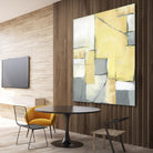 Golden Abstract II by Eva Watts on GIANT ART - white abstract