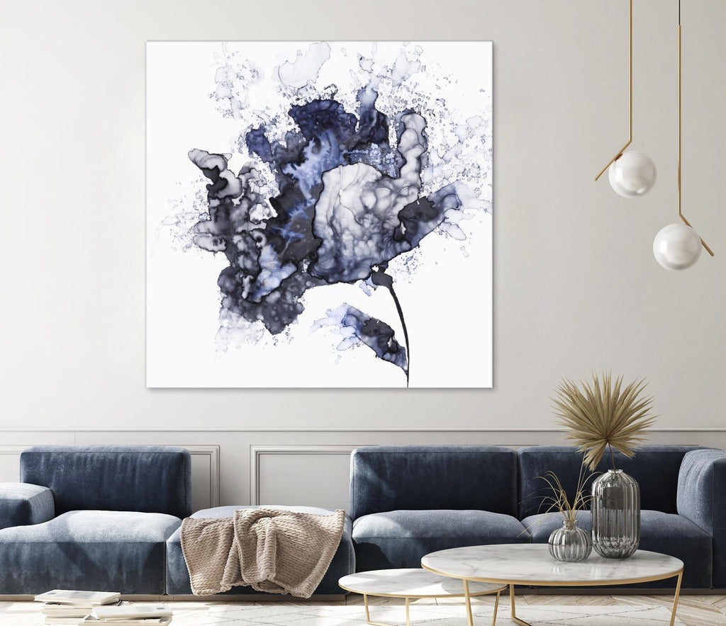 Exploding Leaf by Eva Watts on GIANT ART - white abstract