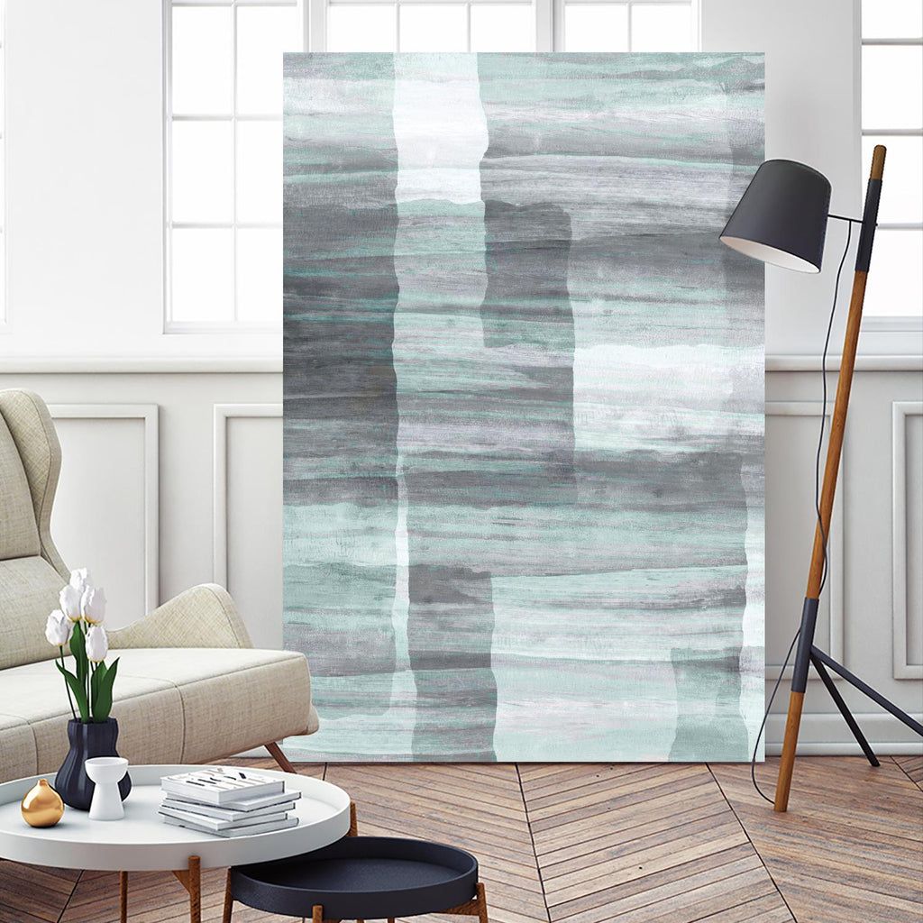 Shades of Grey by Eva Watts on GIANT ART - green abstract