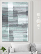 Shades of Grey by Eva Watts on GIANT ART - green abstract