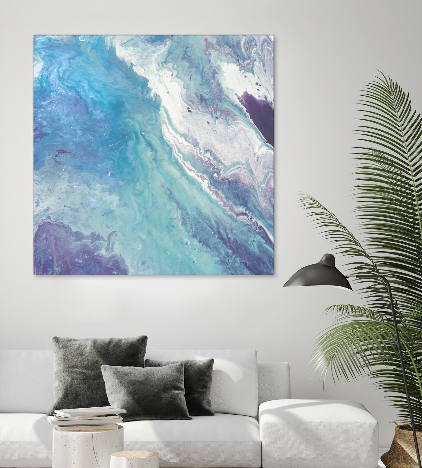 Water From Above II by Eva Watts on GIANT ART - white abstract