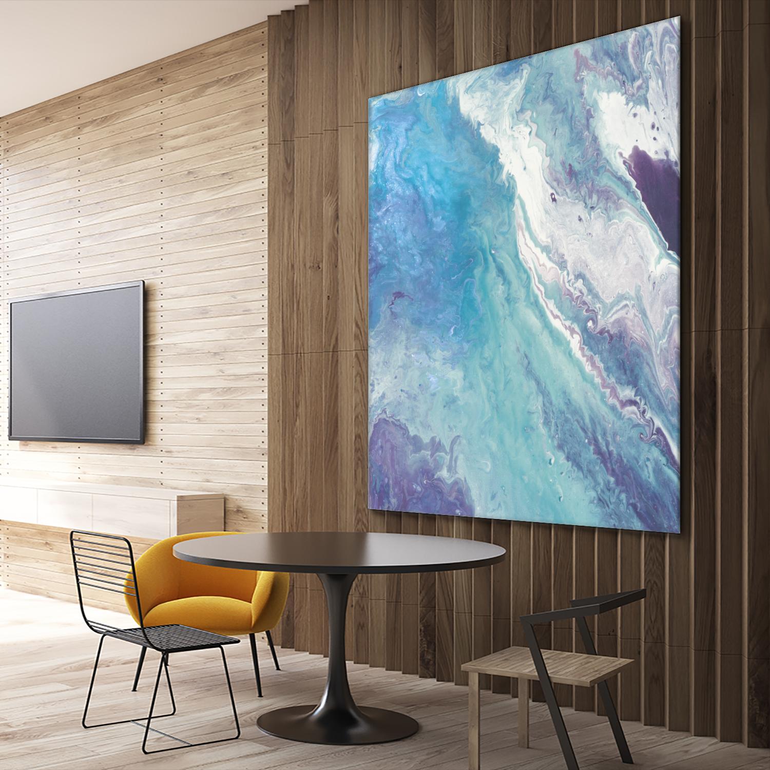 Water From Above II by Eva Watts on GIANT ART - white abstract