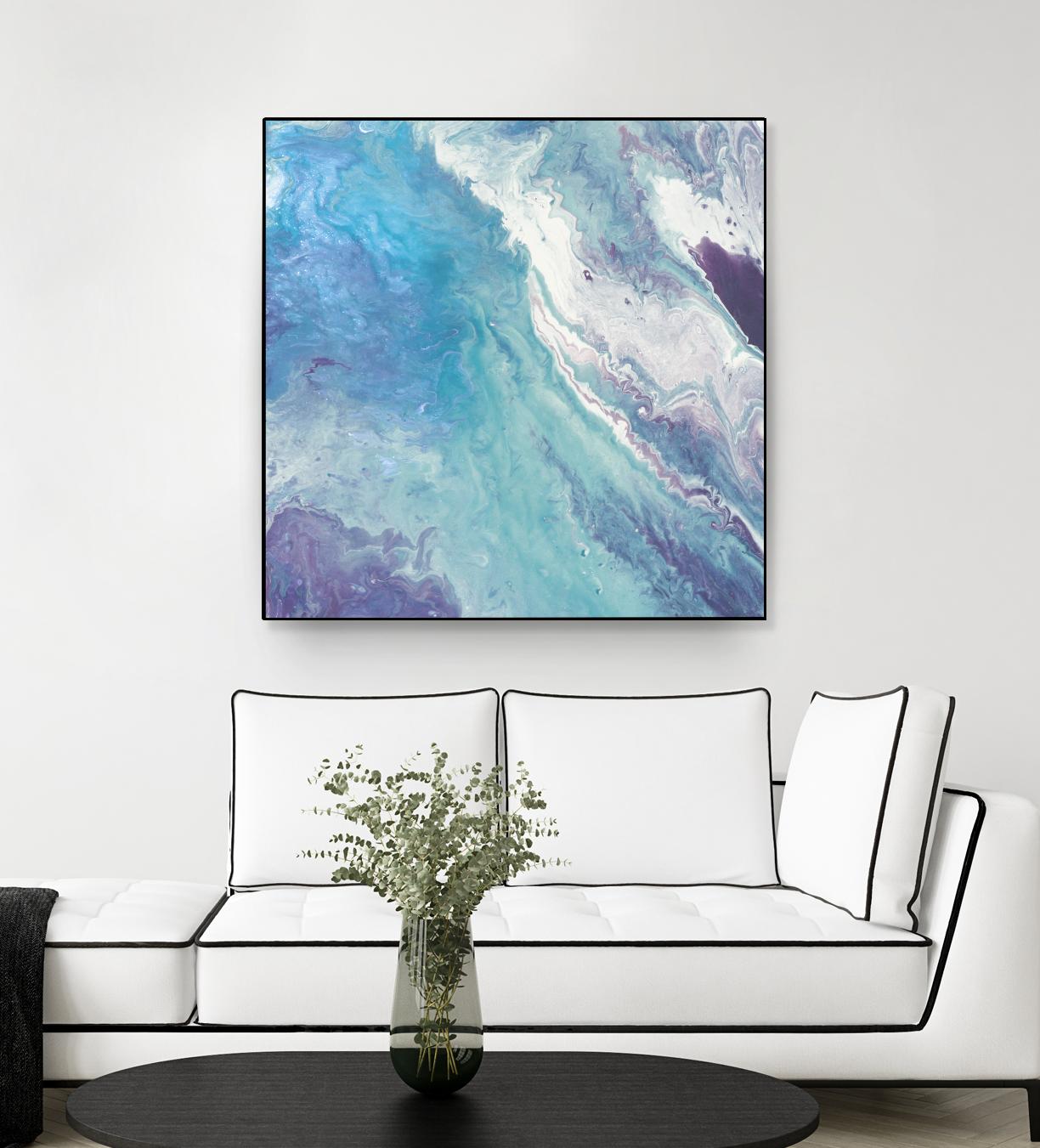 Water From Above II by Eva Watts on GIANT ART - white abstract