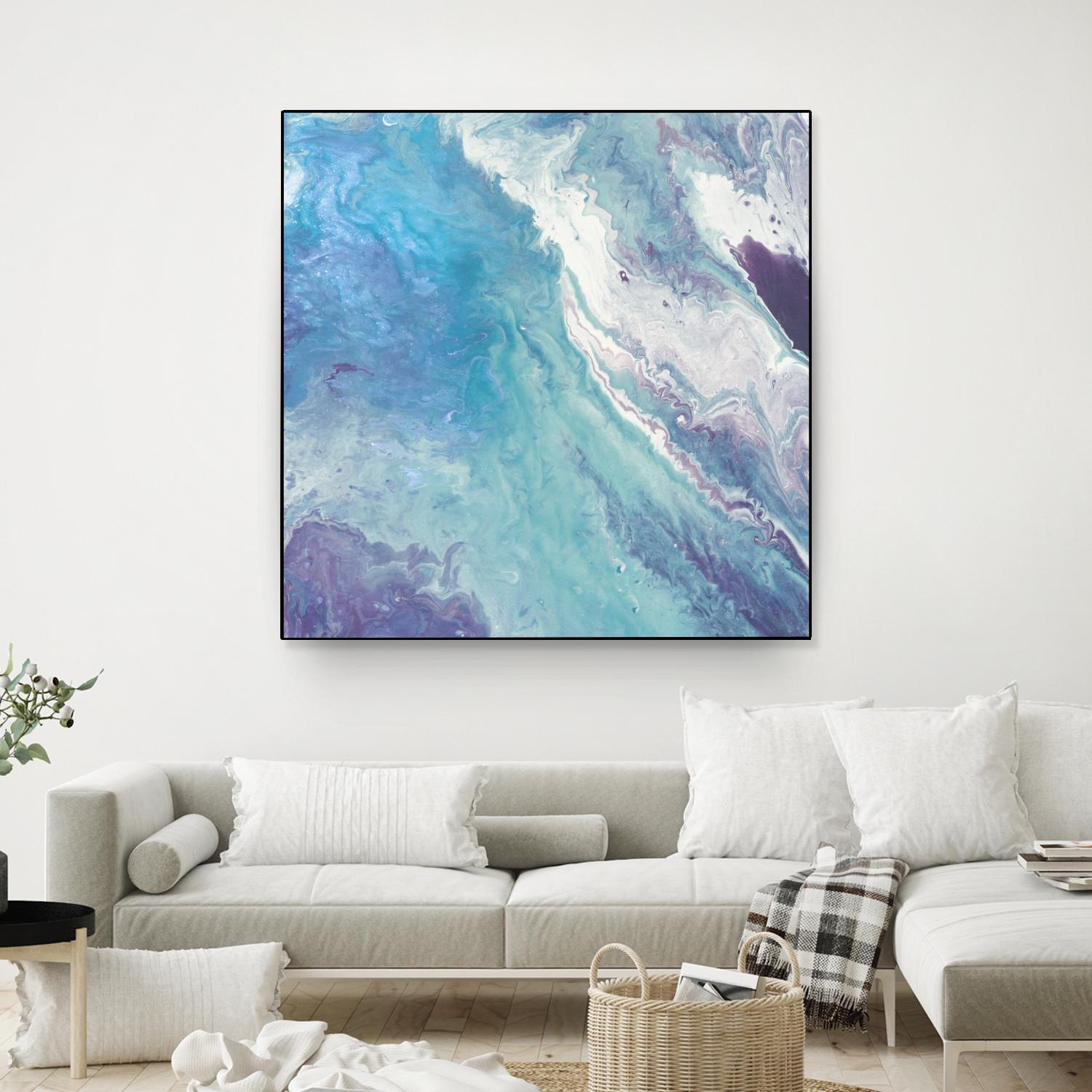 Water From Above II by Eva Watts on GIANT ART - white abstract