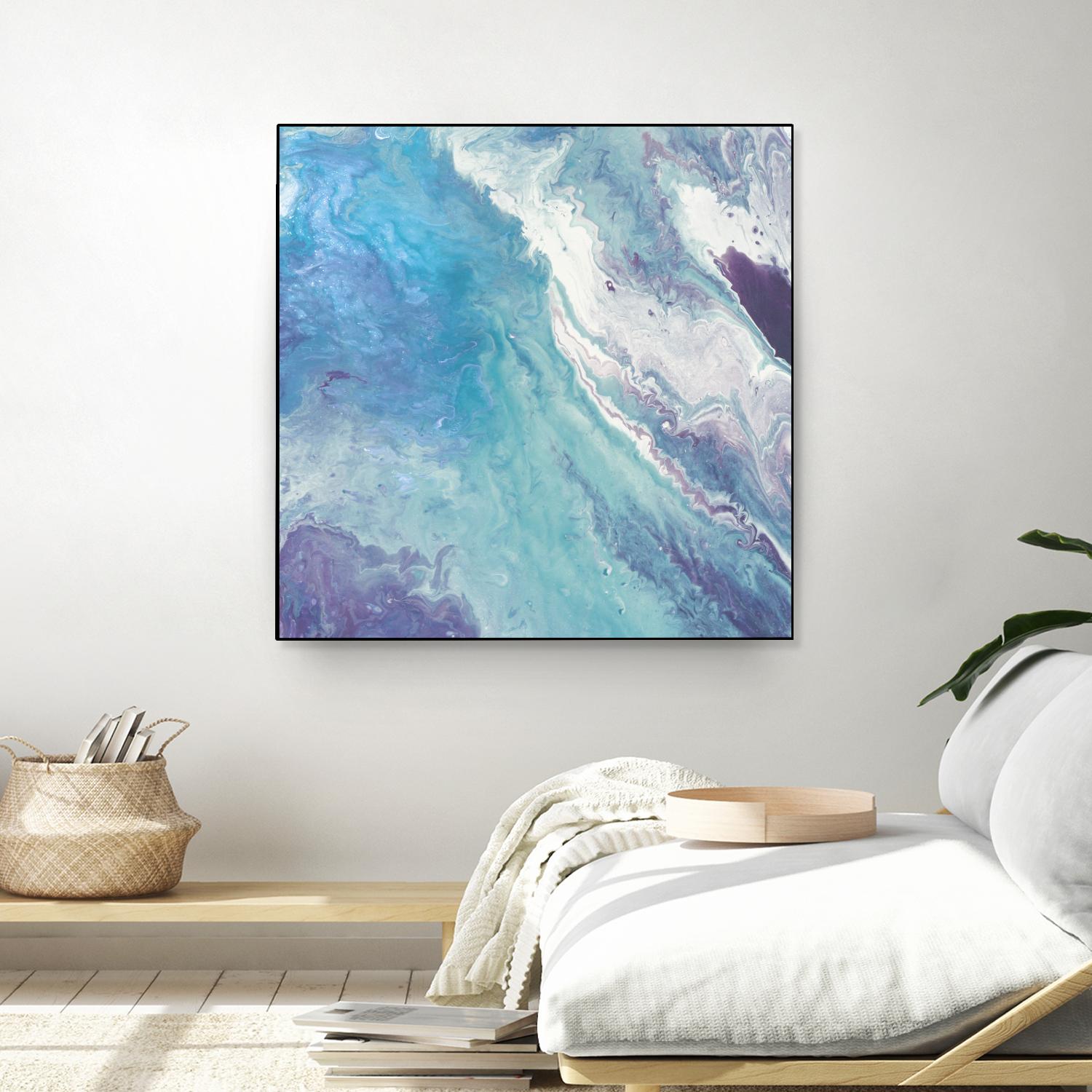 Water From Above II by Eva Watts on GIANT ART - white abstract