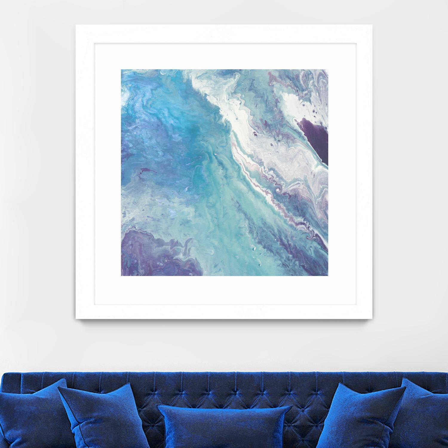 Water From Above II by Eva Watts on GIANT ART - white abstract