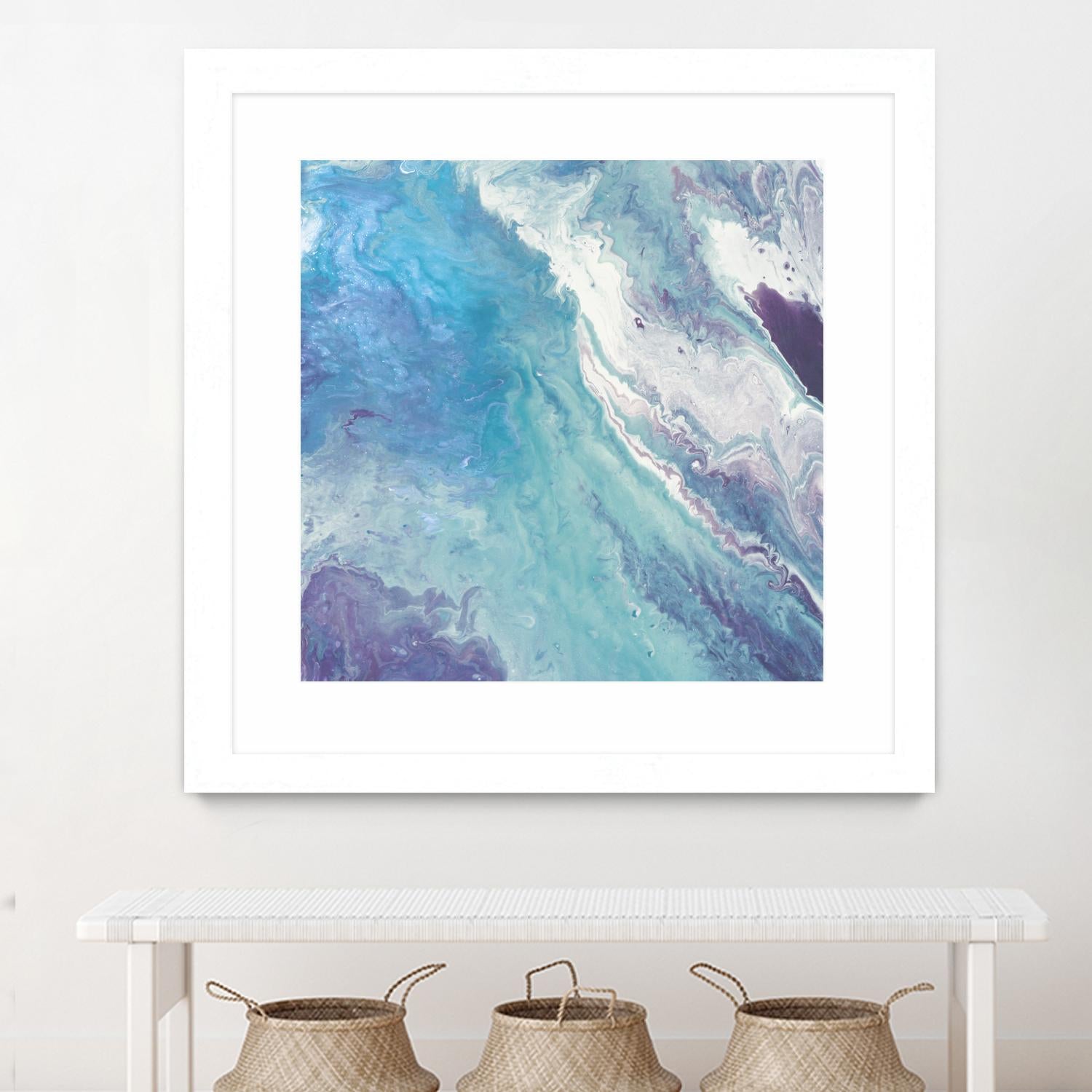 Water From Above II by Eva Watts on GIANT ART - white abstract