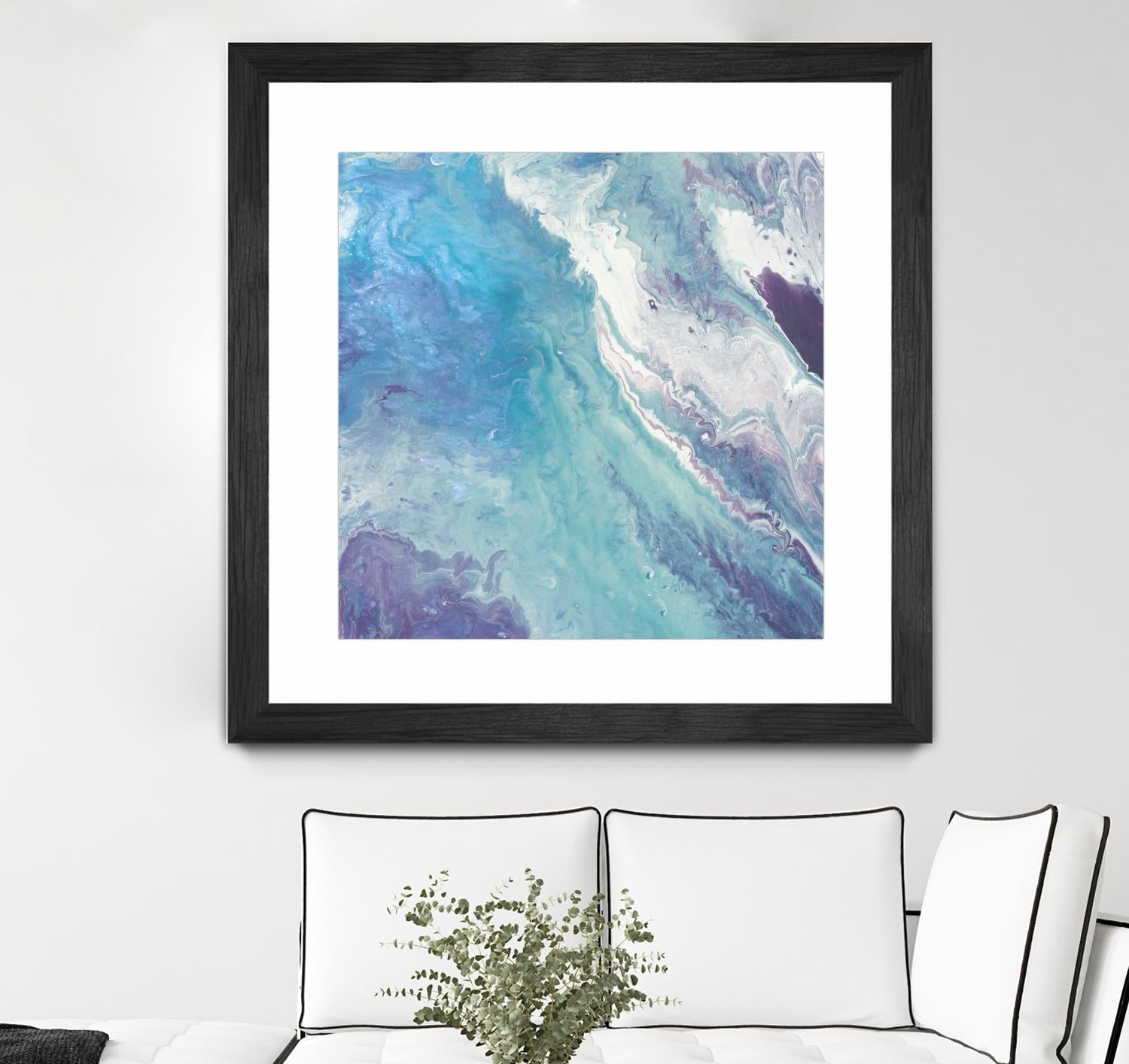 Water From Above II by Eva Watts on GIANT ART - white abstract