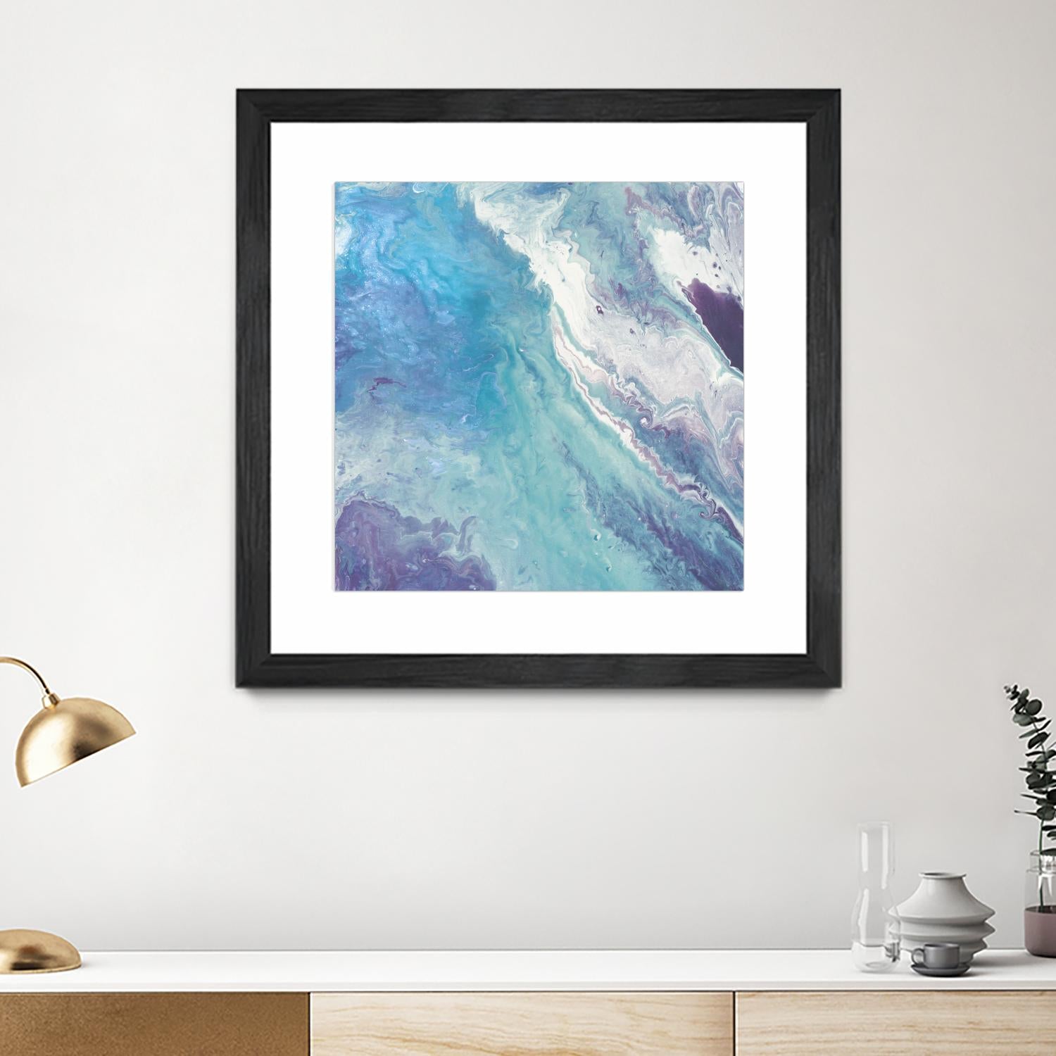 Water From Above II by Eva Watts on GIANT ART - white abstract