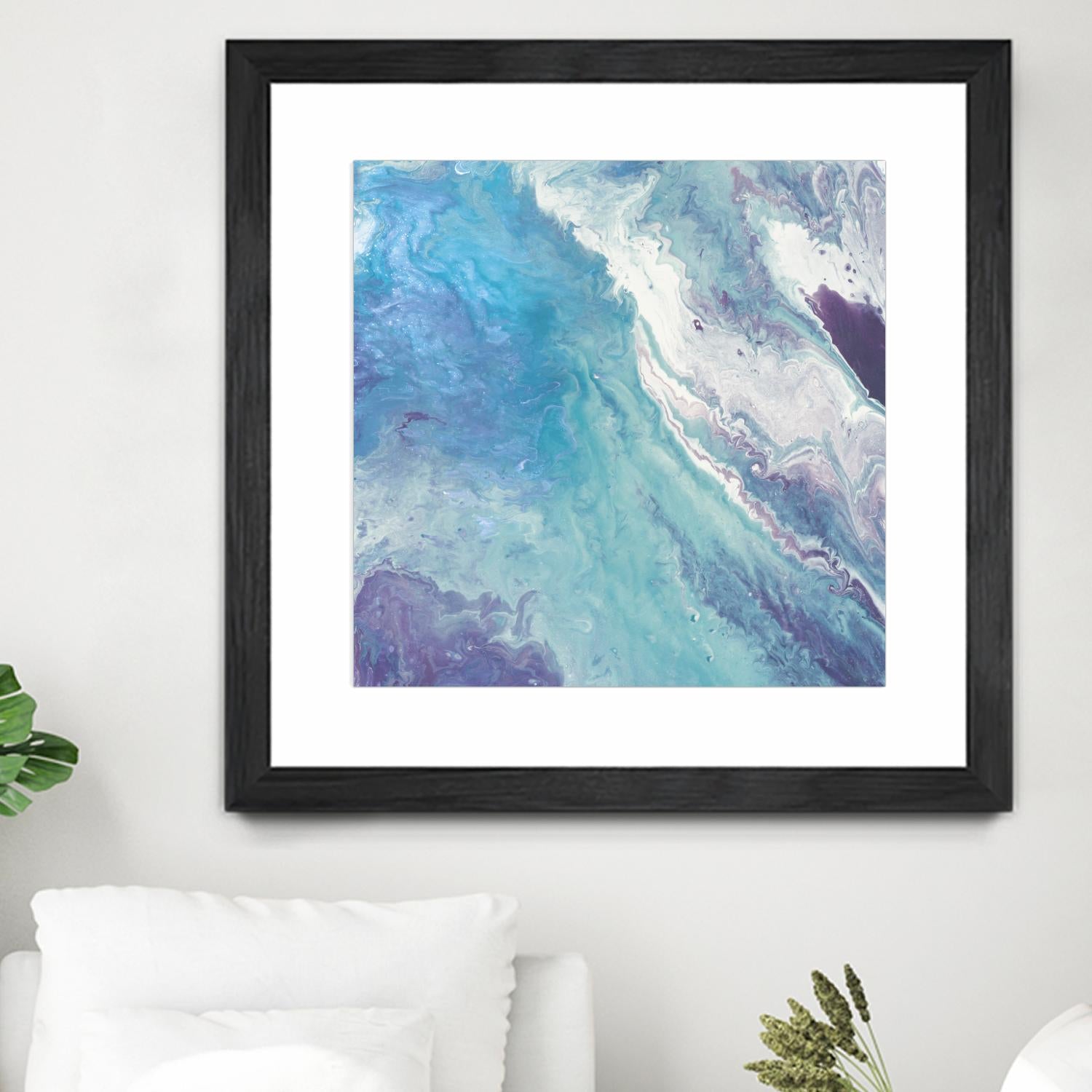 Water From Above II by Eva Watts on GIANT ART - white abstract