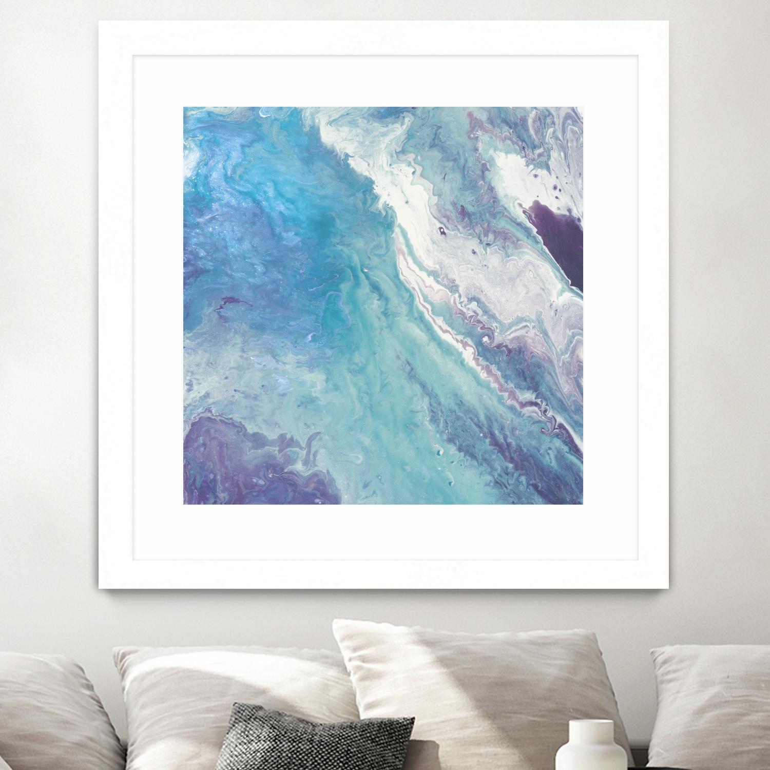 Water From Above II by Eva Watts on GIANT ART - white abstract