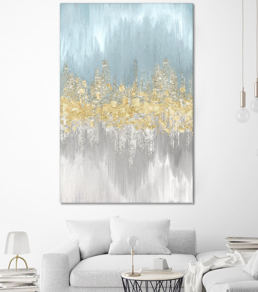 Neutral Wave Lenghts II by Eva Watts on GIANT ART - gold abstract