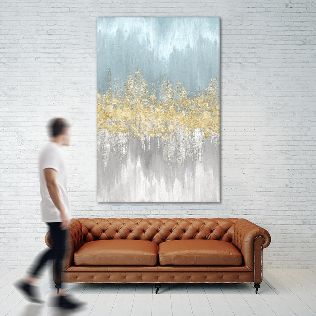 Neutral Wave Lenghts III by Eva Watts on GIANT ART - gold abstract