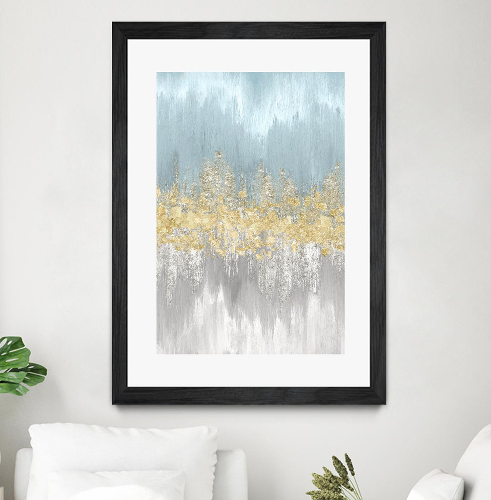 Neutral Wave Lenghts III by Eva Watts on GIANT ART - gold abstract