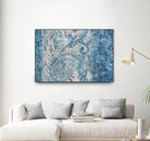 Blue Abstract Elegance I by Eva Watts on GIANT ART - blue abstract