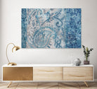 Blue Abstract Elegance I by Eva Watts on GIANT ART - blue abstract
