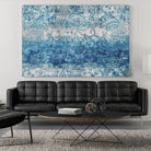 Blue Abstract Elegance II by Eva Watts on GIANT ART - white abstract