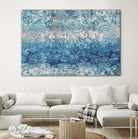 Blue Abstract Elegance II by Eva Watts on GIANT ART - white abstract