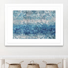 Blue Abstract Elegance II by Eva Watts on GIANT ART - white abstract