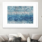 Blue Abstract Elegance II by Eva Watts on GIANT ART - white abstract
