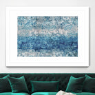 Blue Abstract Elegance II by Eva Watts on GIANT ART - white abstract