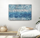 Blue Abstract Elegance II by Eva Watts on GIANT ART - white abstract
