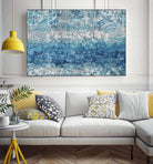 Blue Abstract Elegance II by Eva Watts on GIANT ART - white abstract
