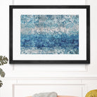 Blue Abstract Elegance II by Eva Watts on GIANT ART - white abstract
