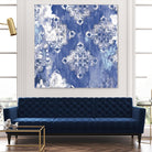Blue Ex I by Eva Watts on GIANT ART - white abstract