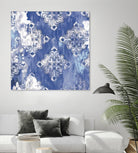 Blue Ex I by Eva Watts on GIANT ART - white abstract